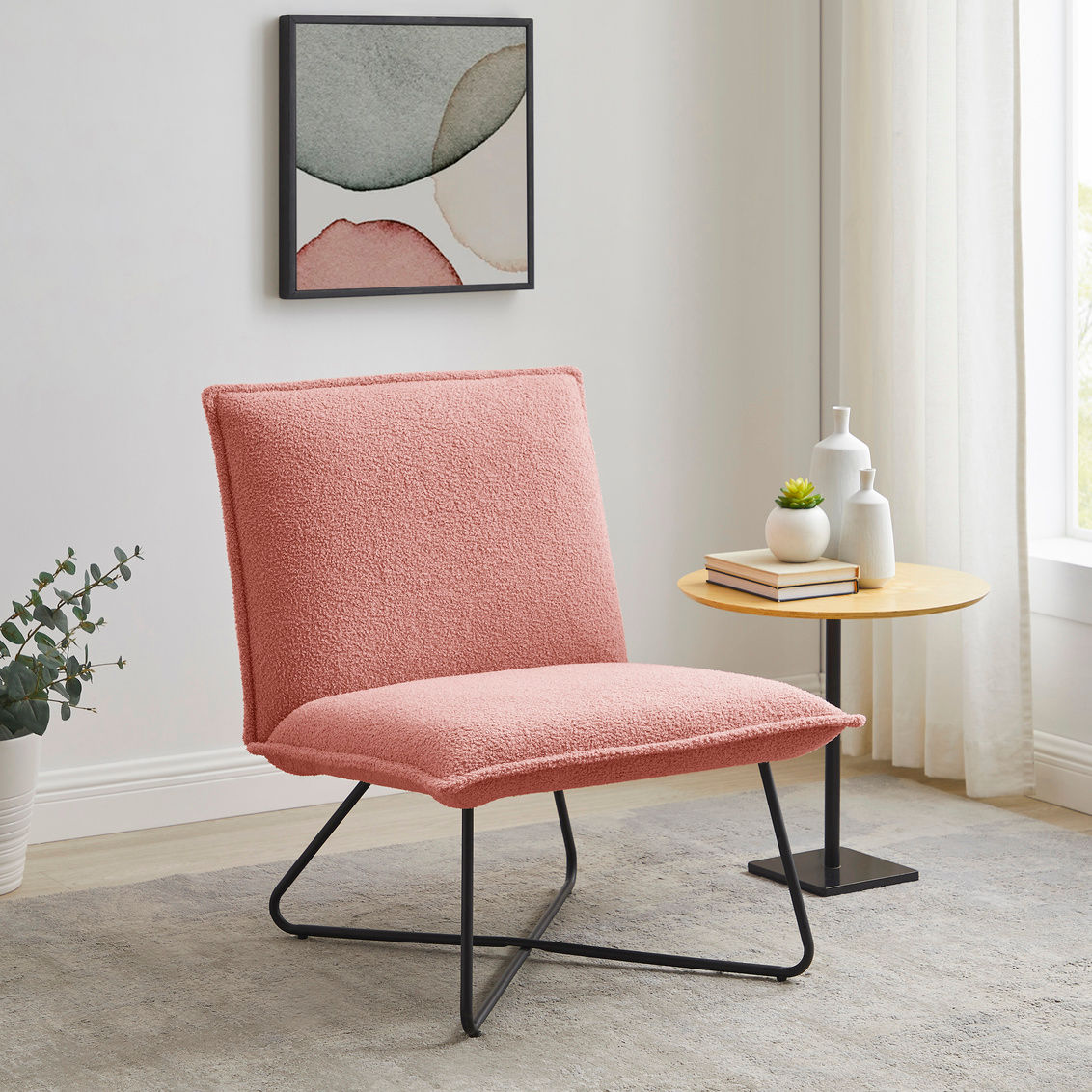 Linon Kenny Blush Shepra Chair