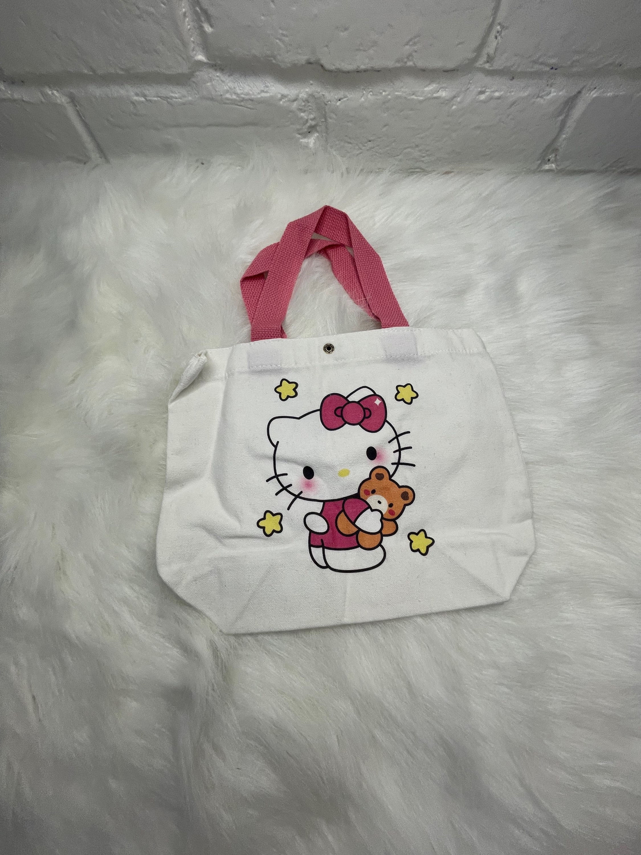 Small Kitty Canvas Tote Bag