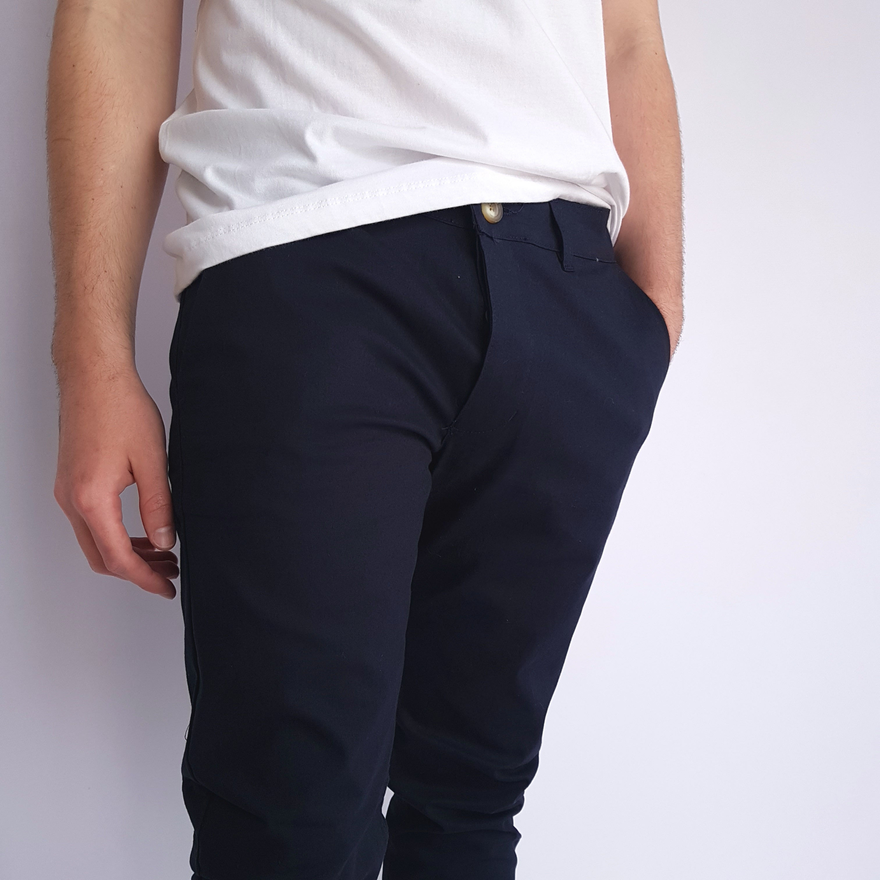 Pantalon Chino Azul Marino