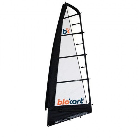 Voile Blokart 4 m² noire avec lattes – BSA0116-10