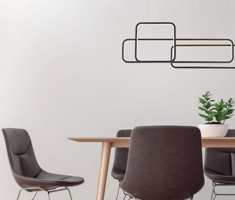 Pendente Quality Casual Light Recto Led 70w Preto QPD1446PT