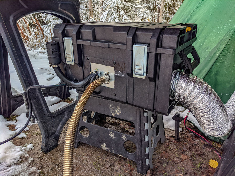 Building a DIY Diesel Heater for a Roof Top Tent