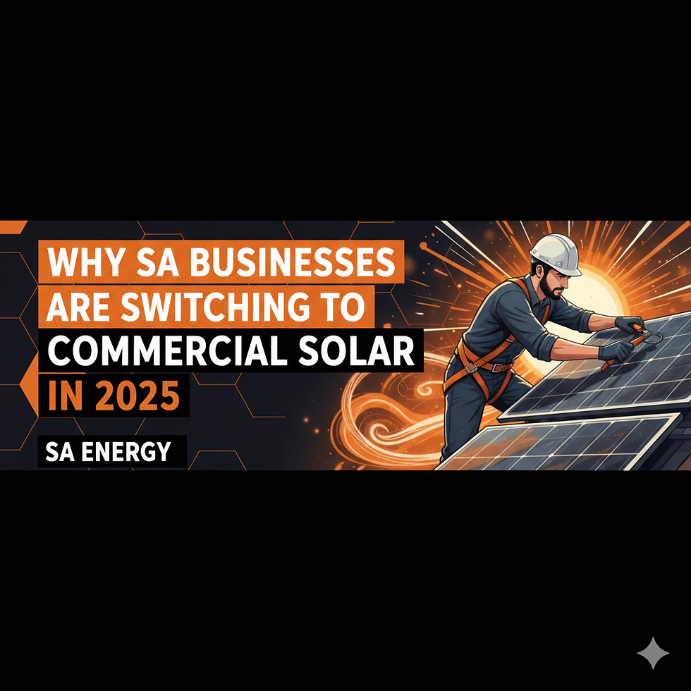 Why SA Businesses are Switching to Commercial Solar in 2025 by saenergy bestsolarcompanyinaustralia