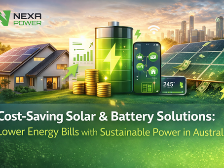 NexaPower’s Cost-Saving Solar & Battery Solutions: Lower Energy Bills with Sustainable Power in Australia