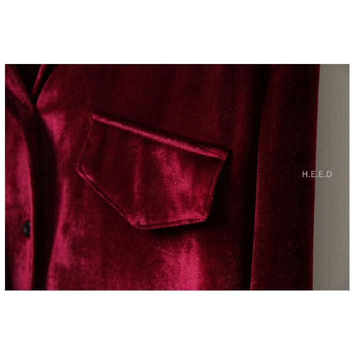 Thumbnail: #HE308 Velvet Shirt