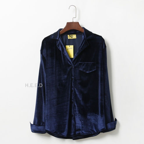 Thumbnail: #HE308 Velvet Shirt