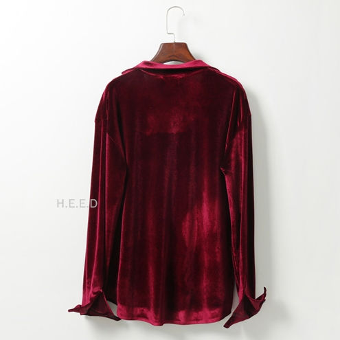 Thumbnail: #HE308 Velvet Shirt