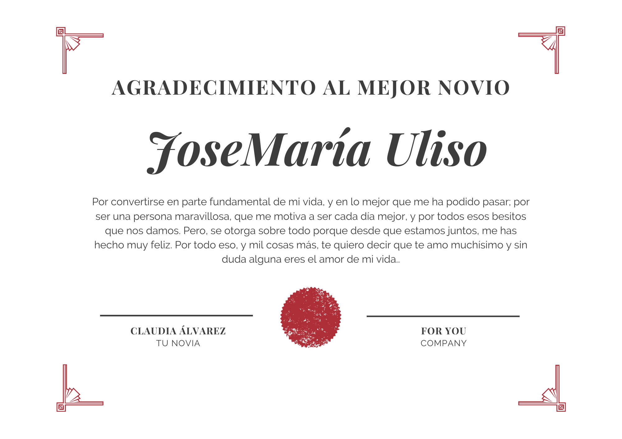 Diploma de agradecimiento