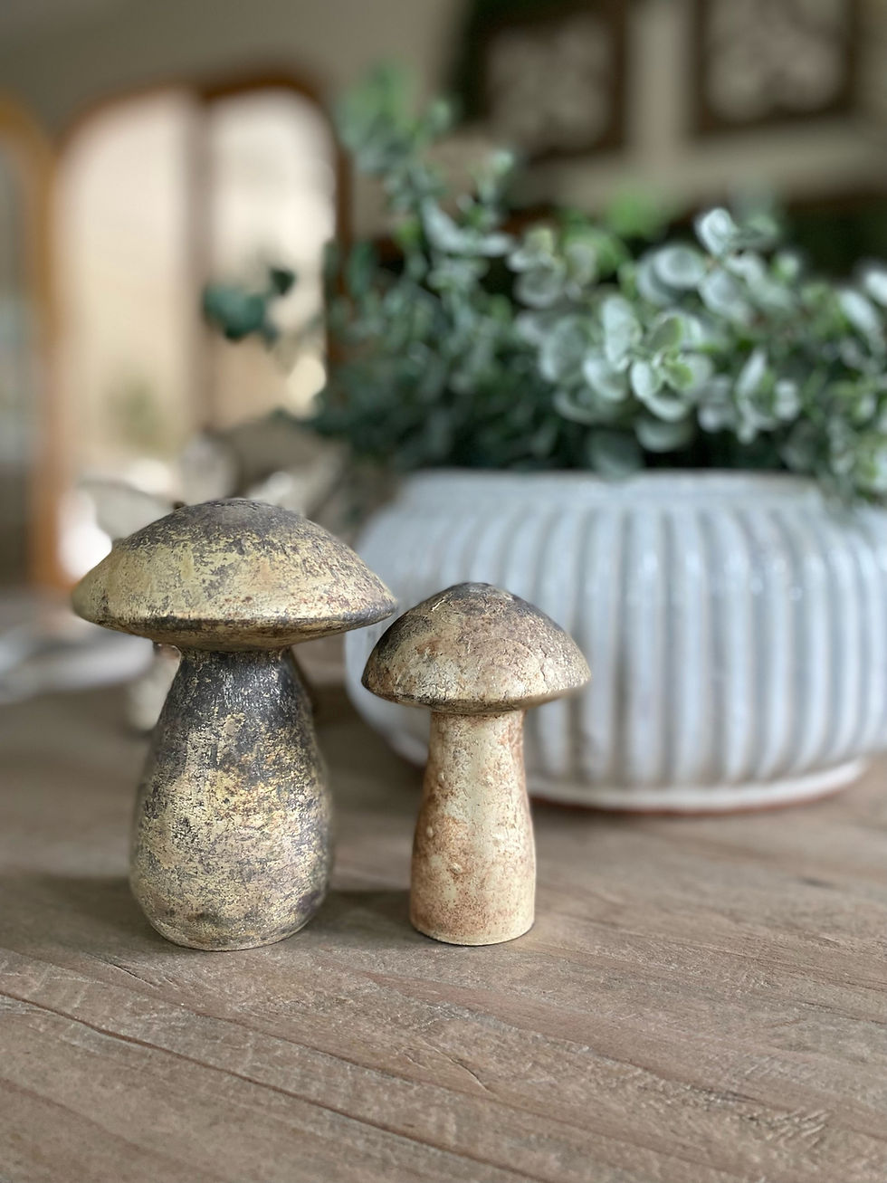 Thumbnail: Aged Copper Mushrooms | 2 sizes