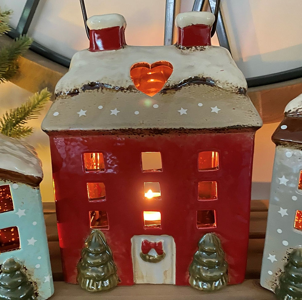 Thumbnail: Winter Tealight Houses | 3 colours