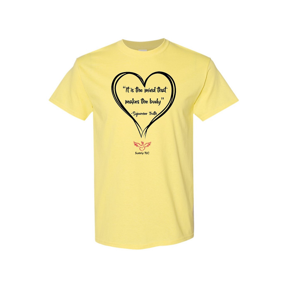 SunnyTLC Mind Makes The Body wellness t-shirt