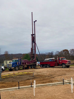 The well is being installed.