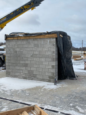 Masonry utility room / storm shelter
