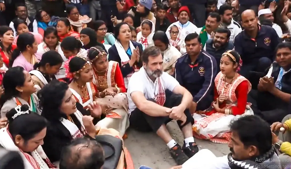 Rahul Gandhi in Assam, Rahul Gandhi Bharat Jodo Nyay Yatra, Rahul Gandhi temple visit,