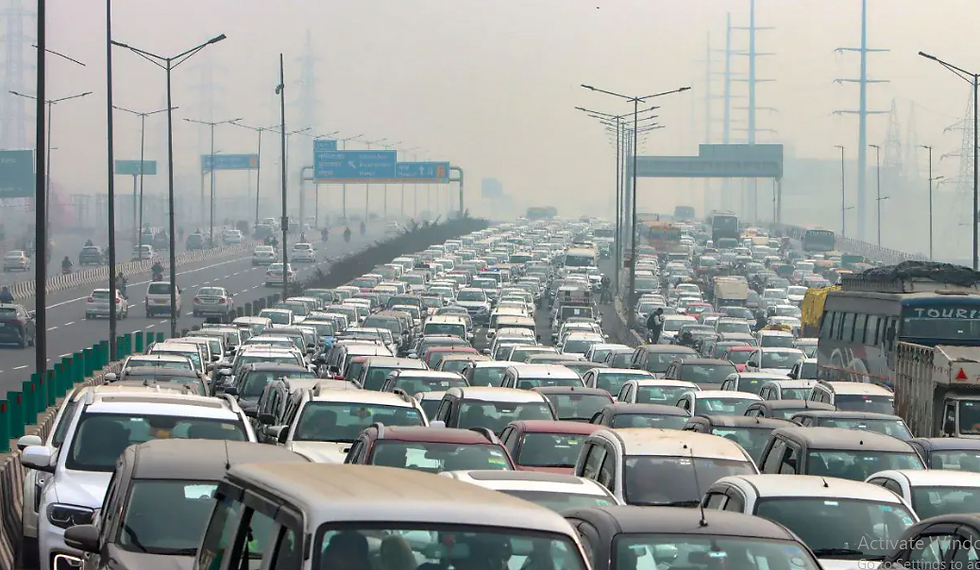 traffic Jam, farmers protest, Slow Traffic,