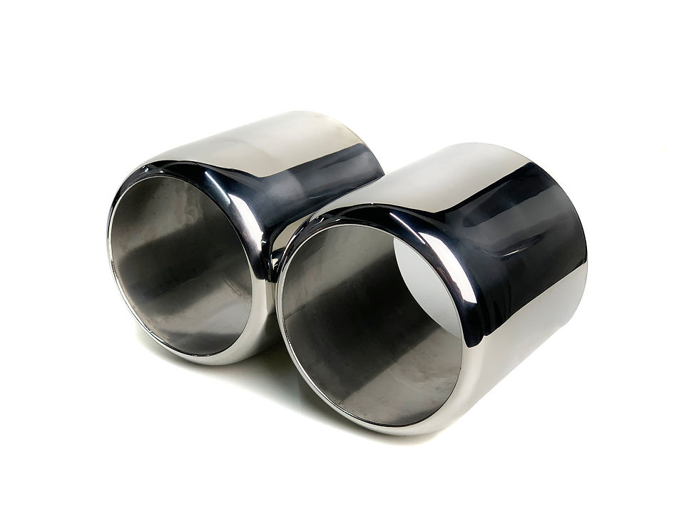 Ponteira Dupla Universal 4" RETA Inox 304 * SOLDA *