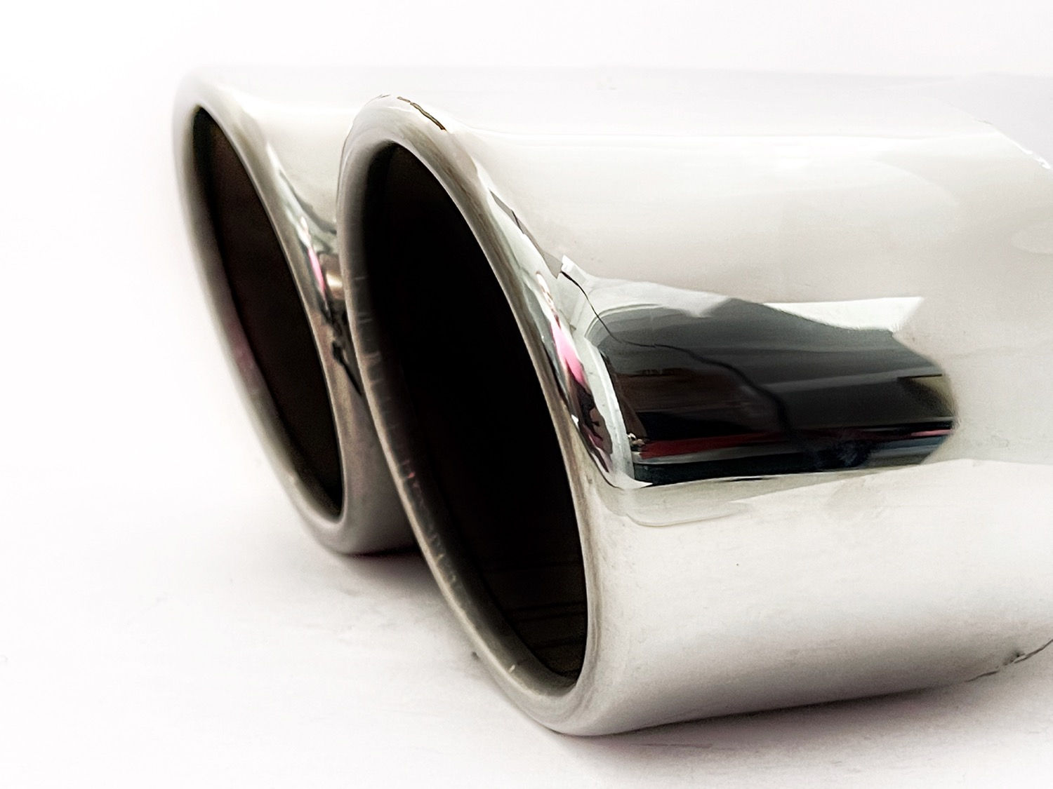 Ponteira Dupla 3.5” Chanfrada FULL INOX 304 DELUXE