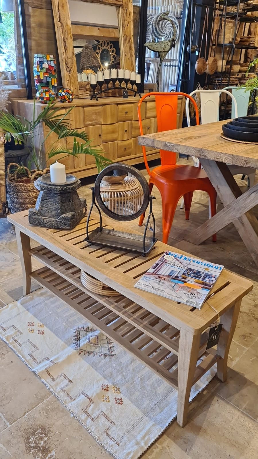 Meuble a chaussure vu de face