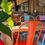 Miniature : chaise de table en métal