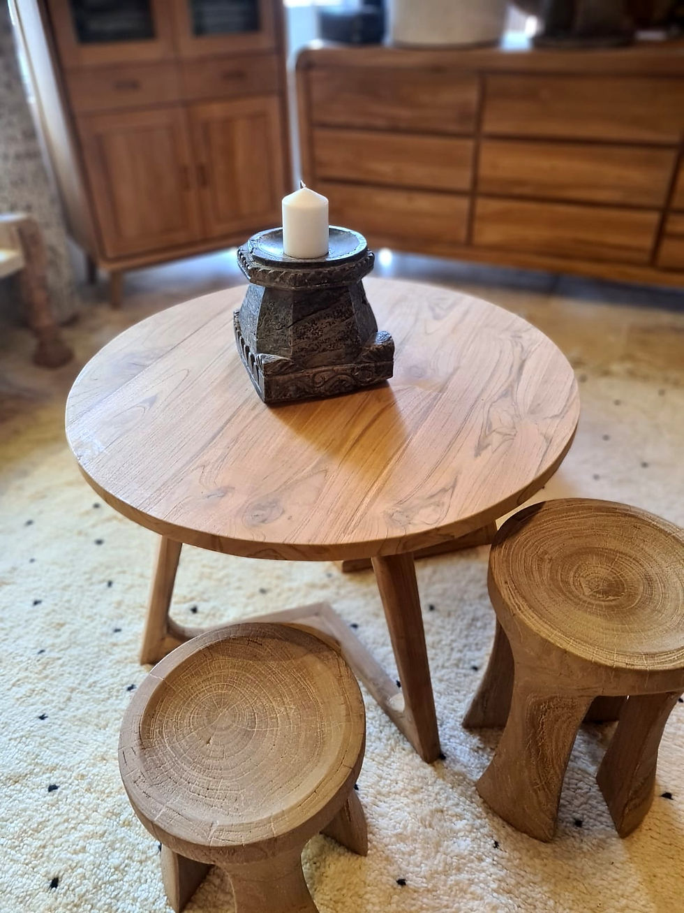 bougeoir en bois ancien