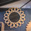 Miniature : miroir rond en teck