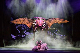 Marcus-Ayton-as-Donkey.-Shrek-the-Musical-UK-and-Ireland-tour-2018.-Credit-Helen-Maybanks.