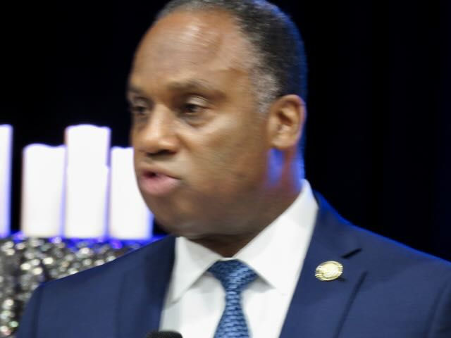 Senator Jonathan Jackson, son of Jesse jackson, accepted the honor in his behalf
