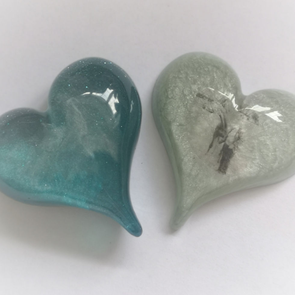 Thumbnail: Resin puffy heart keepsake