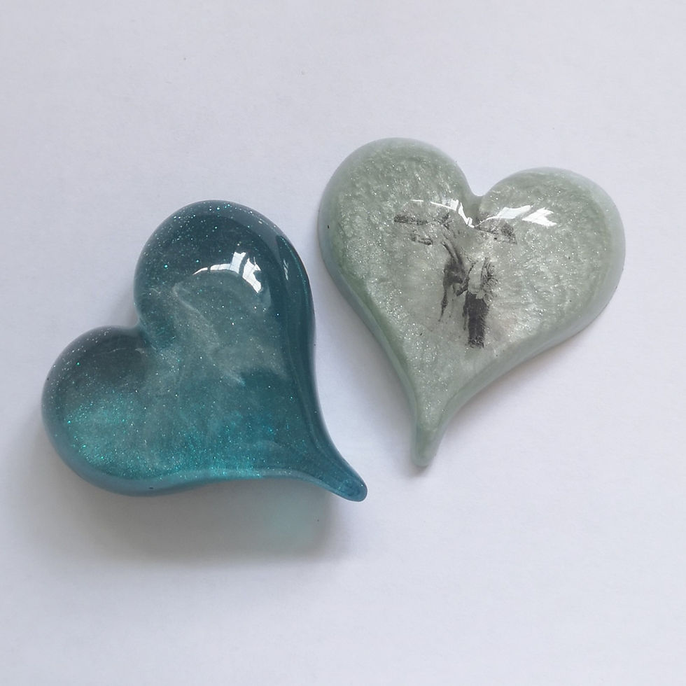 Thumbnail: Resin puffy heart keepsake