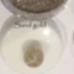 Glitter sand gold labelled