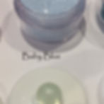 Glitter baby blue labelled