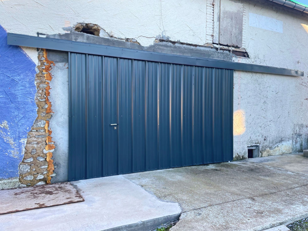 Porte sectionnelle grise anthracite, MASI Metallerie