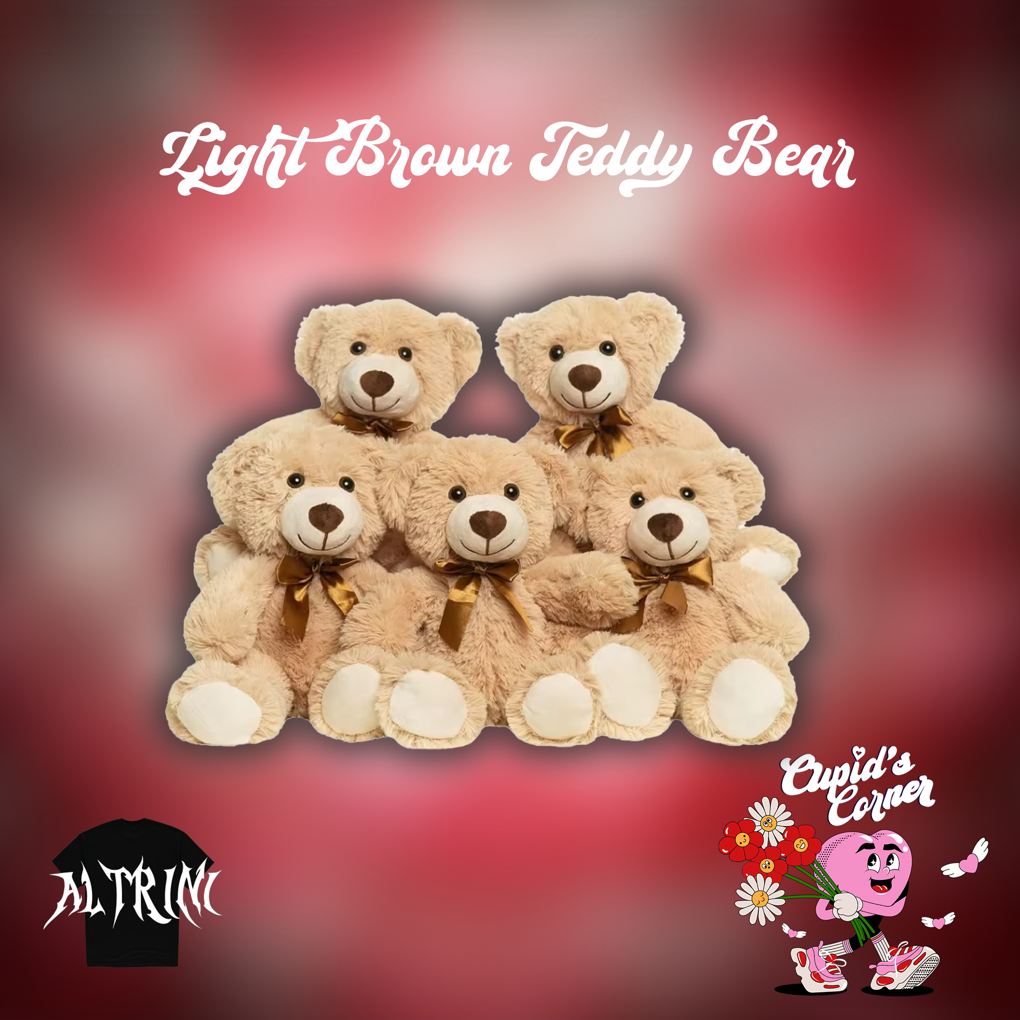 Light Brown Teddy Bear 1 Unit (30cm)