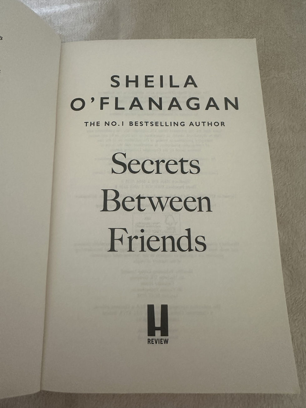 Thumbnail: Secrets Between Friends Sheila O'Flanagan