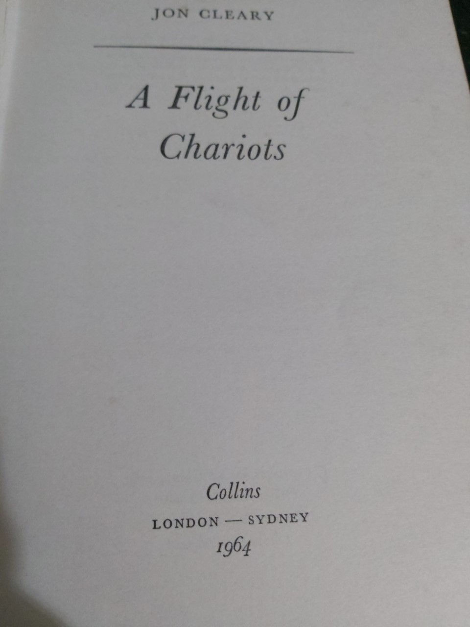 Thumbnail: A flight of chariots 1964 EDITION