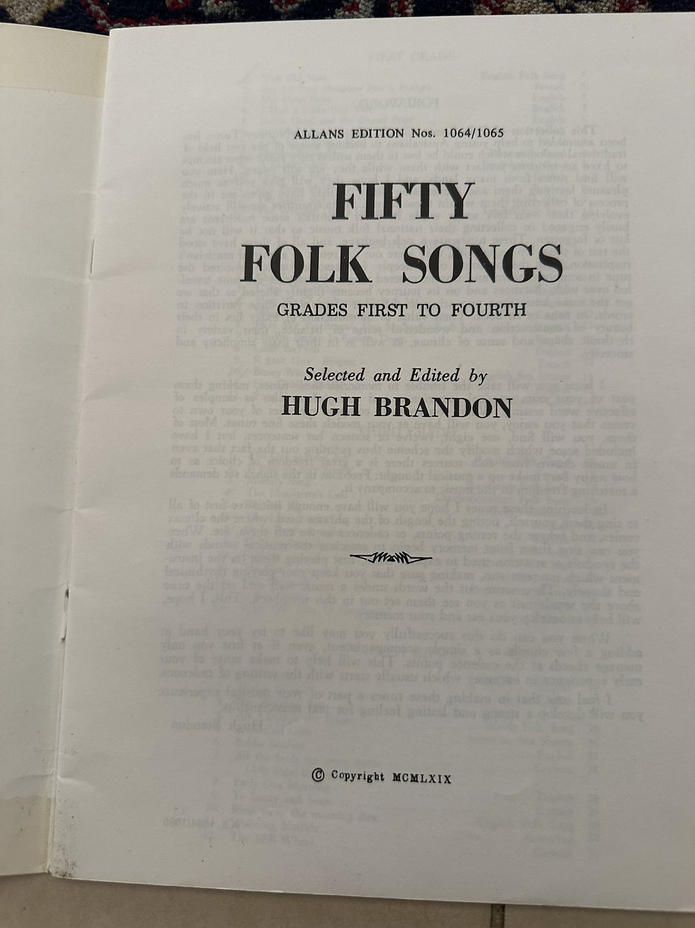 Thumbnail: Fifty Folk Songs: Grades First to Fourth by Hugh Brandon (Paperback)