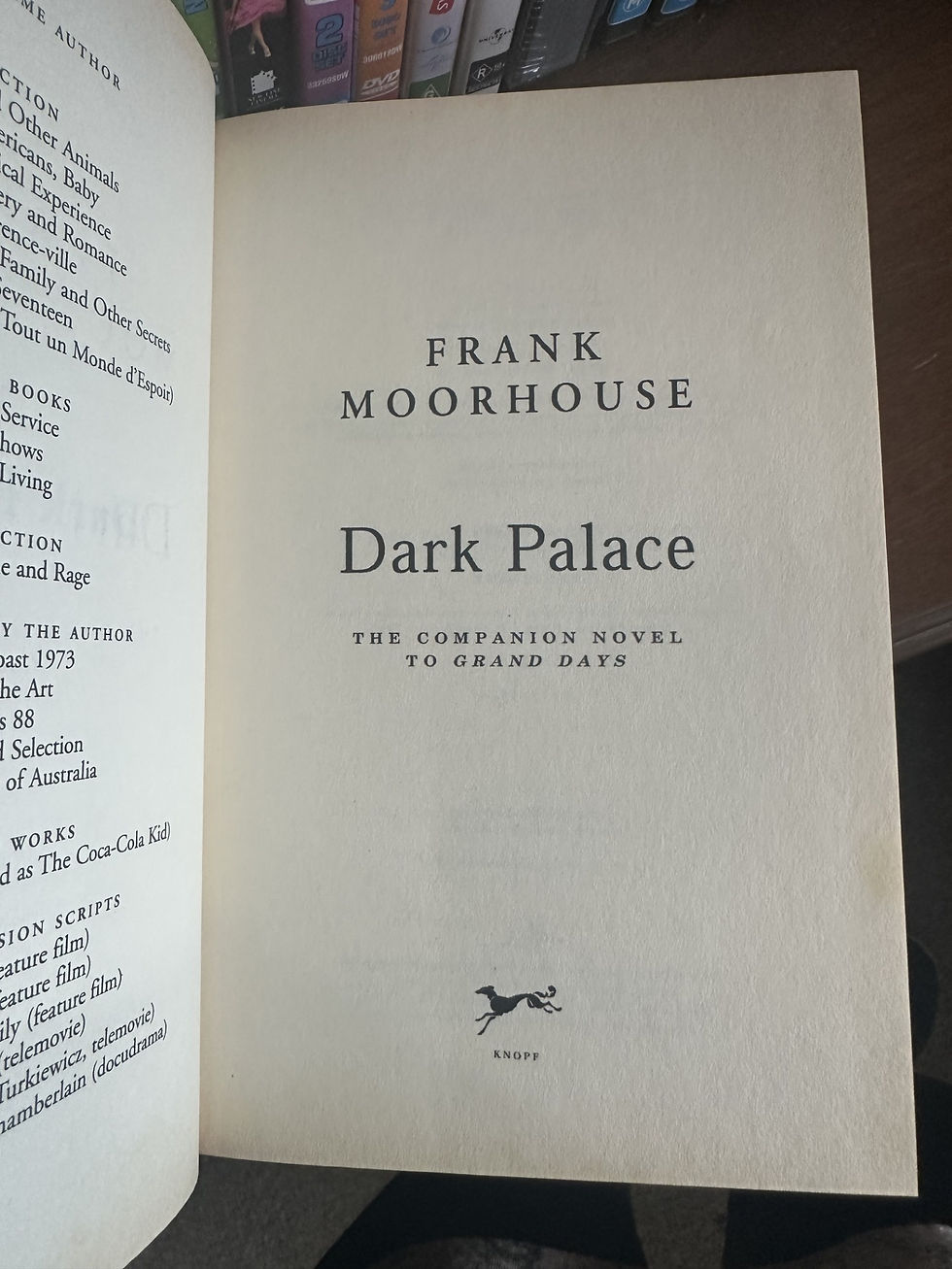 Thumbnail: Dark Palace -HARDCOVER Frank Moorhouse