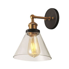 Brass Funnel Wall Light