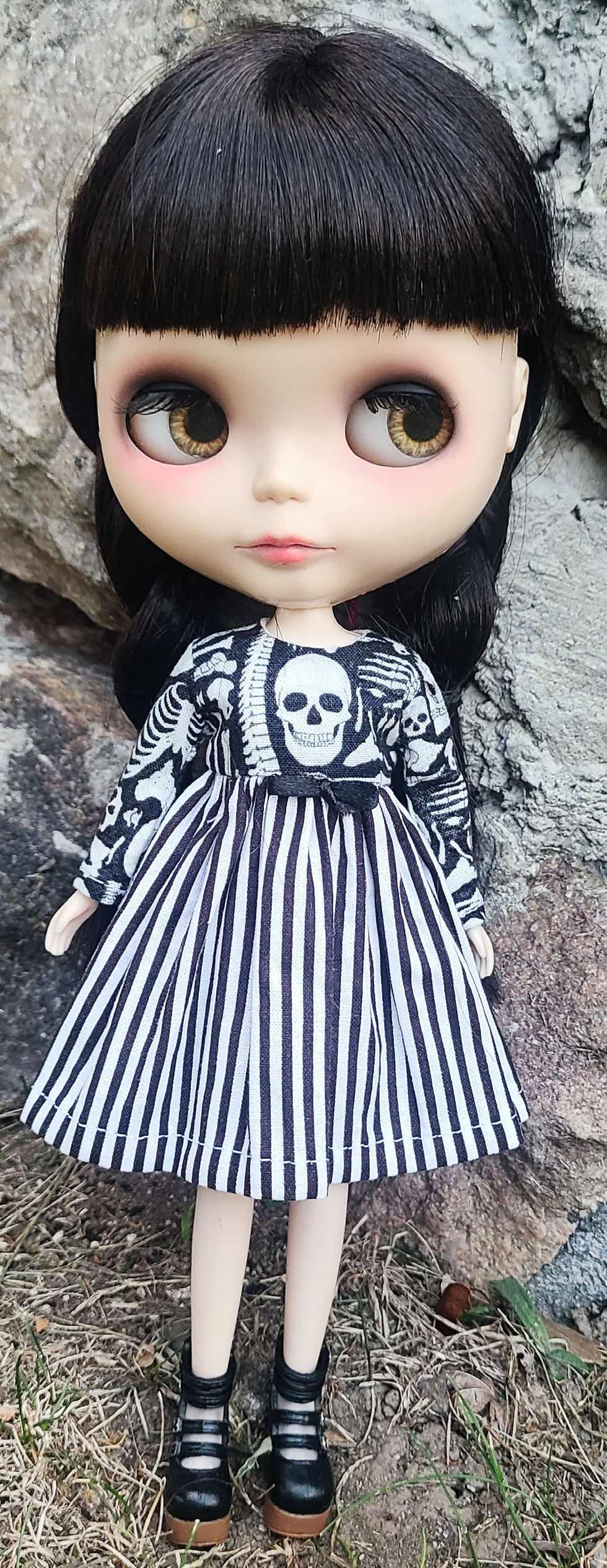 Thumbnail:  Skull & Stripes Halloween Dress 