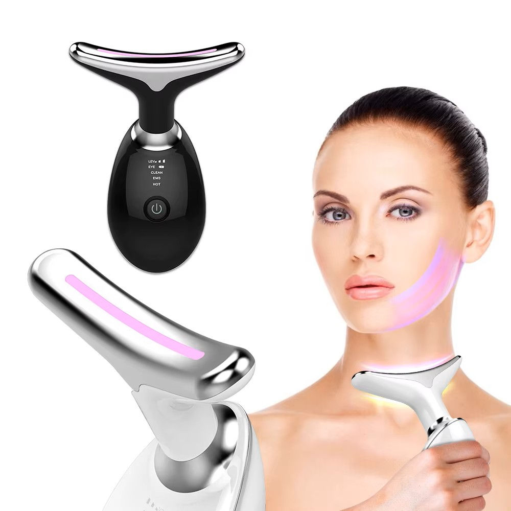 Chin Reducer and Facial Rejuvenator with Lifting Heat, LED Light and EMS