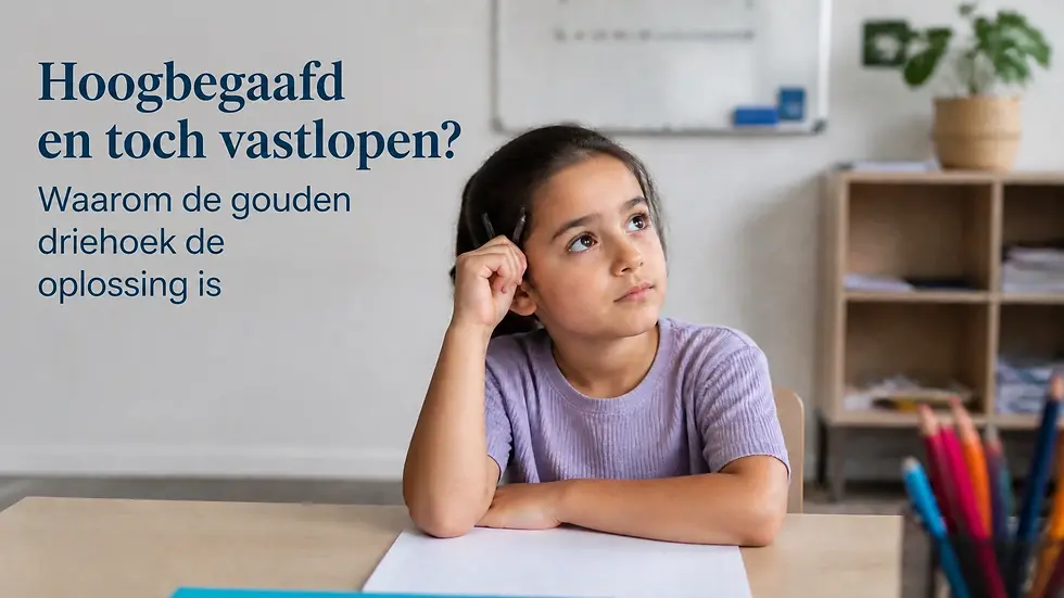 Remedial teaching voor hoogbegaafde kinderen: de weg van frustratie naar leerplezier.