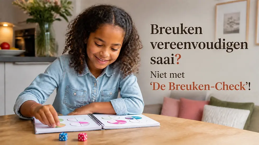 Spelend leren rekenen met breuken.