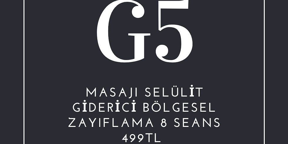 G5 Masajı İle Bölgesel İncelme