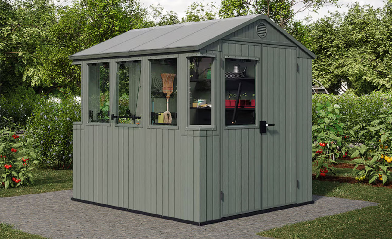 Keter darwin greenhouse 6x8ft Green