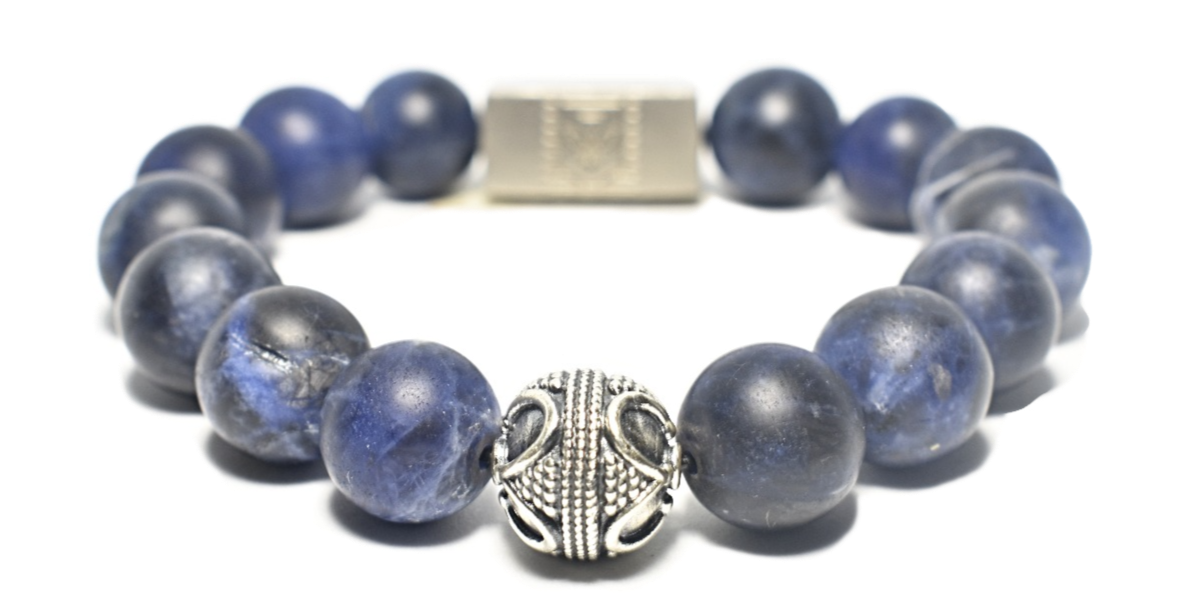 Currents Bracelet 12mm Blue Matte Soladite