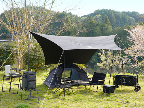 DOD ALL RIGHT TARP HE-XA BLACK | PROCAMPING THAILAND