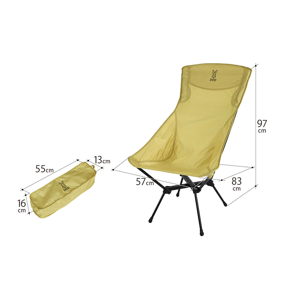 ภาพขนาดย่อ: DOD HIGH BACK COMPACT CHAIR TAN
