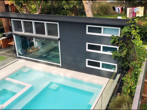 Modern Small Home Built In Suburban Backyard