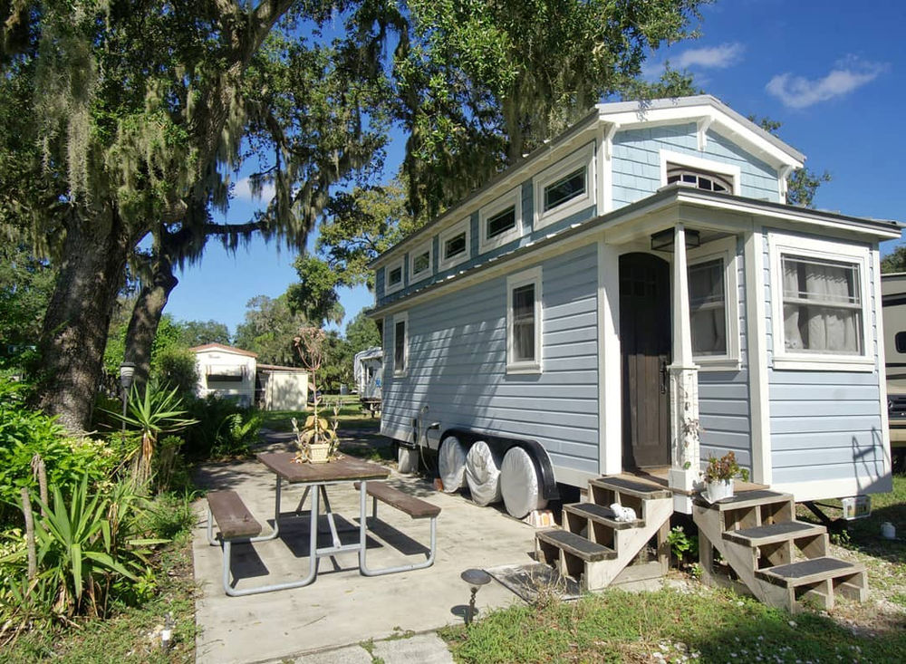 Couple Buys Florida Island & Builds 2nd Tiny House, built to withstand