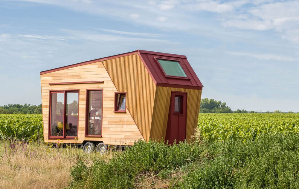 Beautiful Tiny House with contemporary architecture and skylight room.